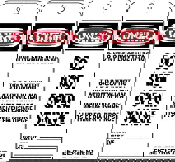 Accident Prevention Tag: Rectangle, 3