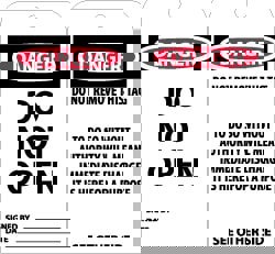 Accident Prevention Tag: Rectangle, 3