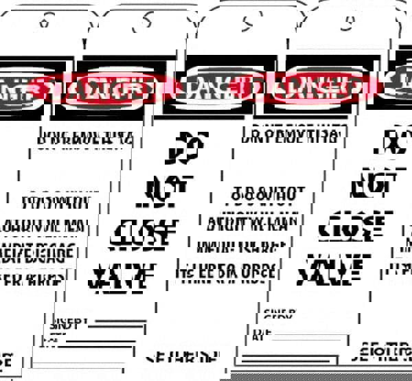 Accident Prevention Tag: Rectangle, 3