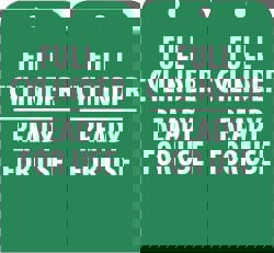 Accident Prevention Tag: Rectangle, 3