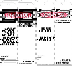 Accident Prevention Tag: Rectangle, 3