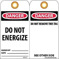 Lockout Tag: Rectangle, 3