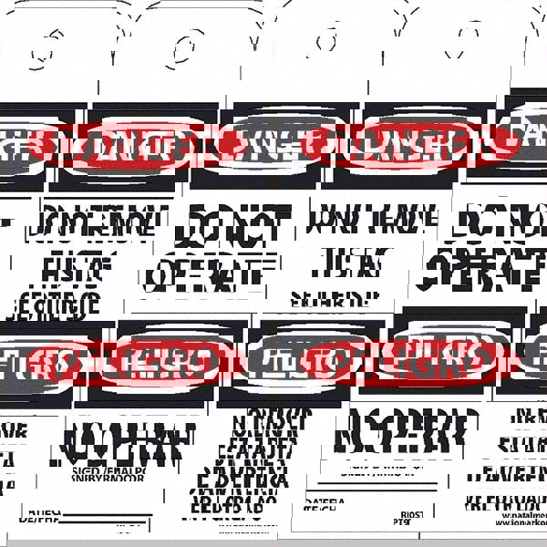 Accident Prevention Tag: Rectangle, 3