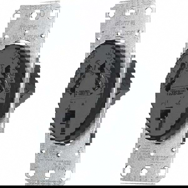 Straight Blade Single Receptacle: NEMA 10-30R, 30 Amps, Ungrounded