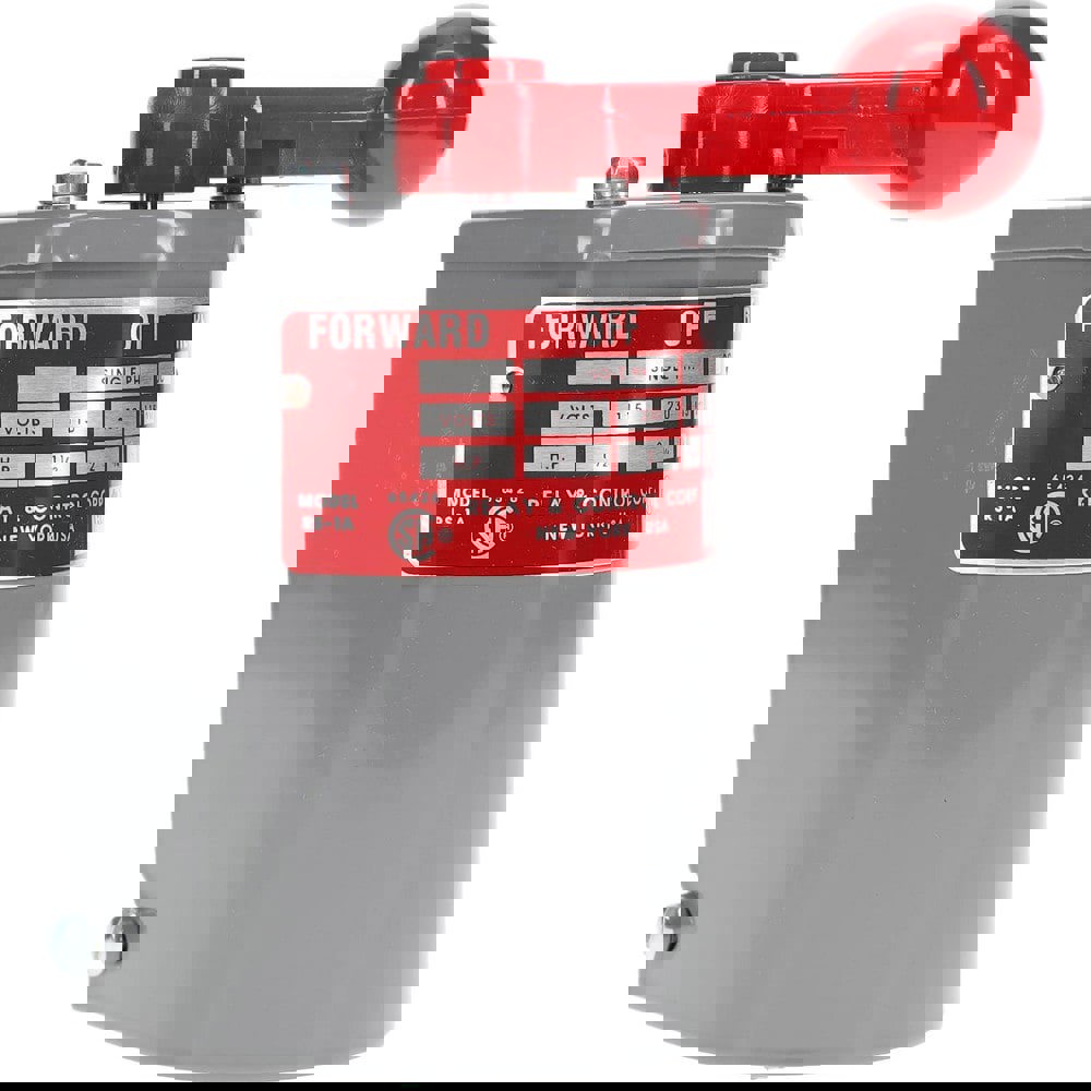 1 Phase, 230 VAC/VDC Input Volt, Maintained (MA), Enclosed Drum Switch