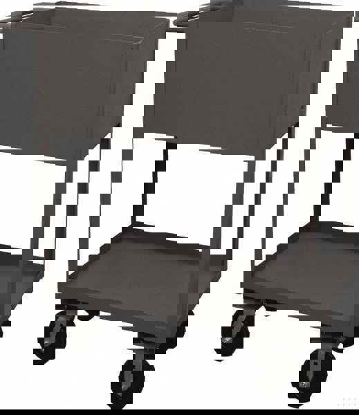 Service Utility Cart: Steel, Gray