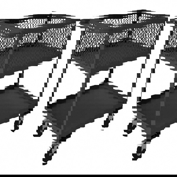 Heavy-Duty Service Utility Cart: Gray