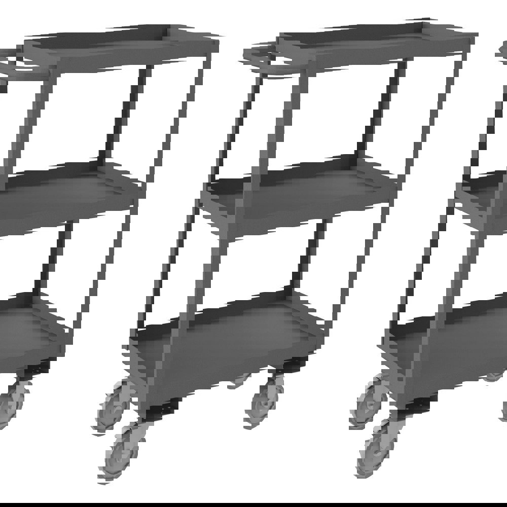 Service Utility Cart: Steel, Gray