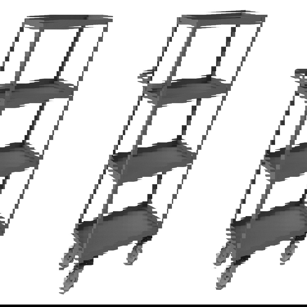 Service Utility Cart: Steel, Gray