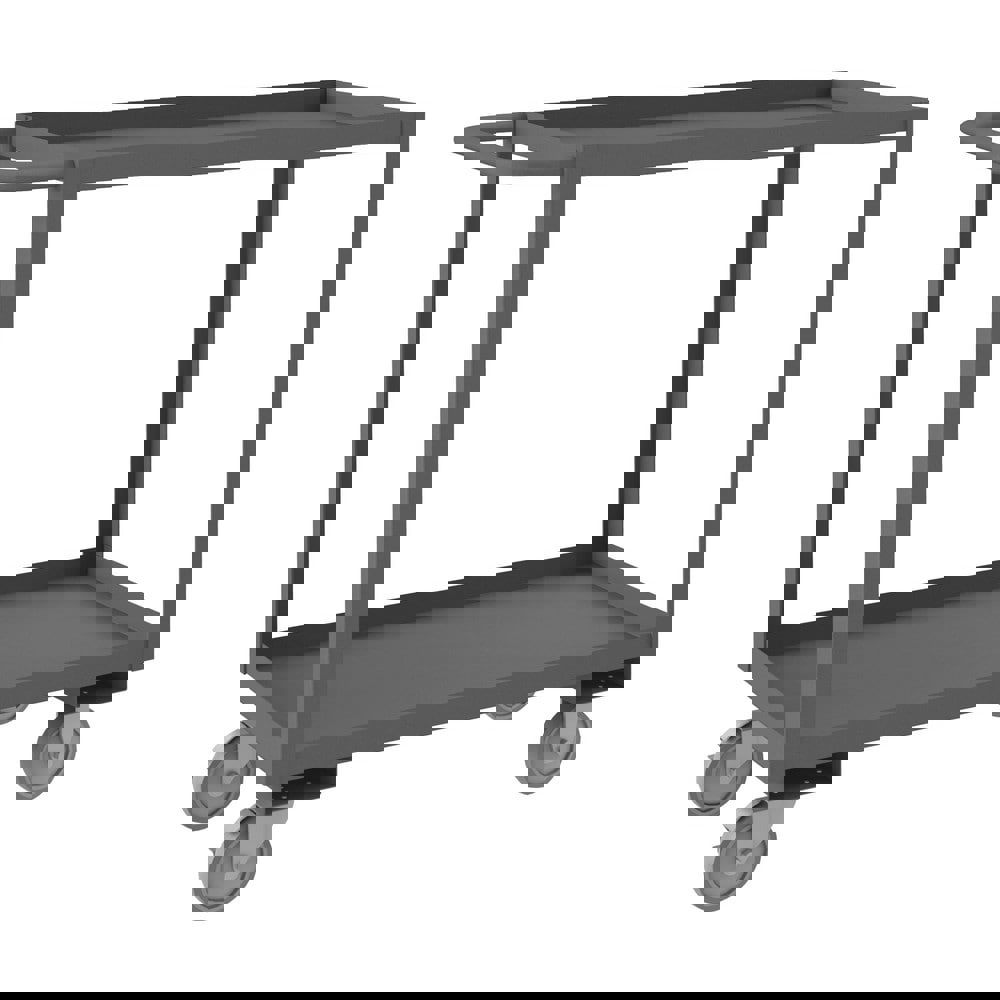Service Utility Cart: Steel, Gray