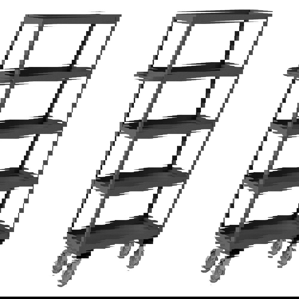 Service Utility Cart: Steel, Gray