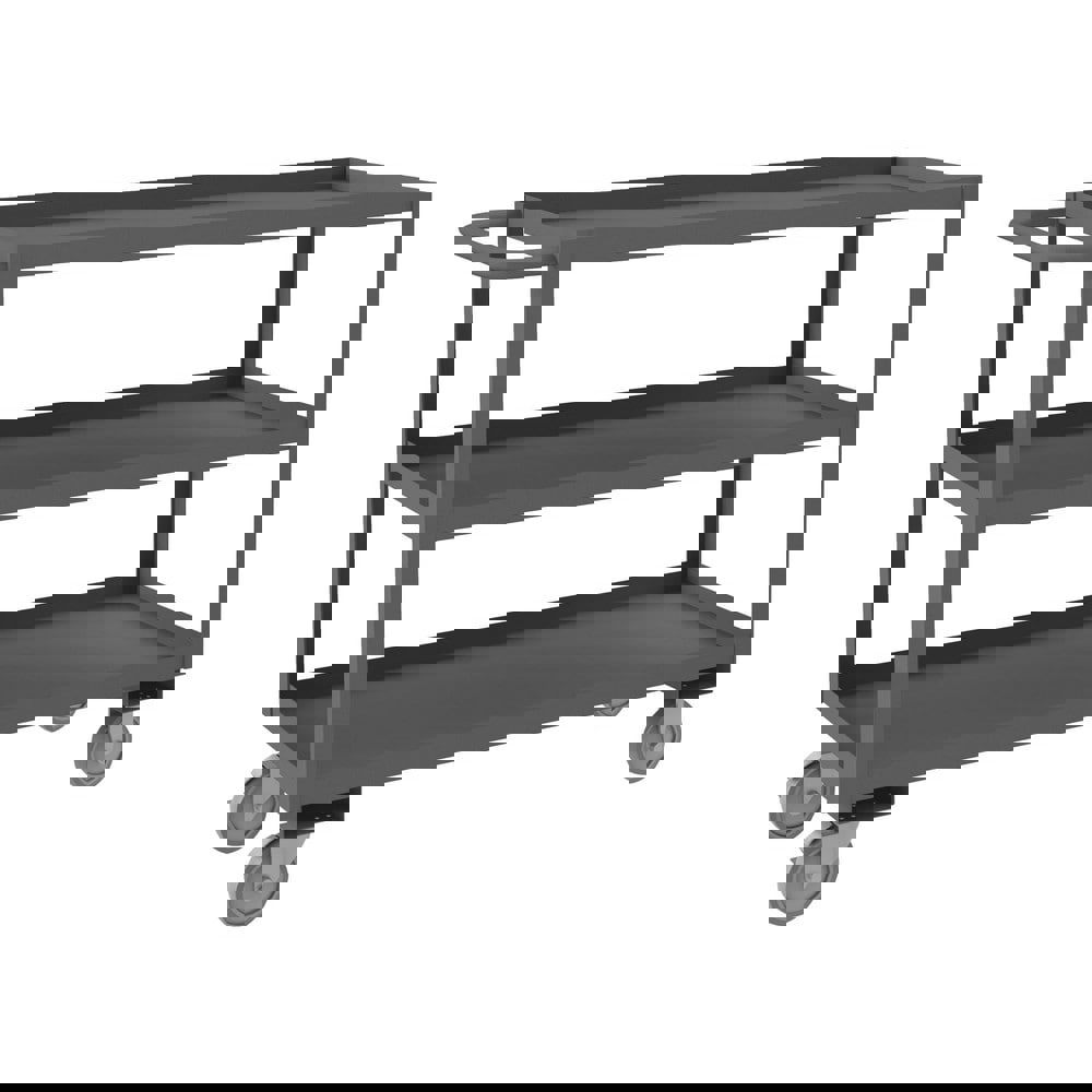 Service Utility Cart: Steel, Gray