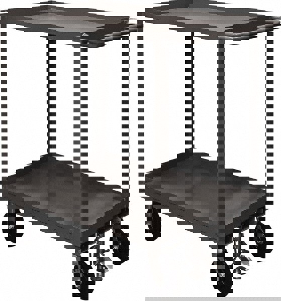 Service Utility Cart: Steel, Gray