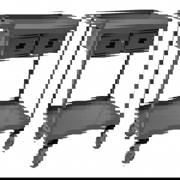 Heavy-Duty Service Utility Cart: Gray