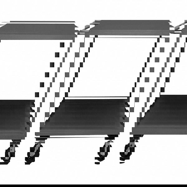 Service Utility Cart: Steel, Gray