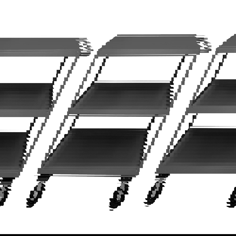 Service Utility Cart: Steel, Gray