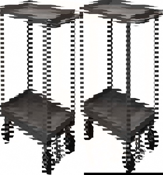 Service Utility Cart: Steel, Gray