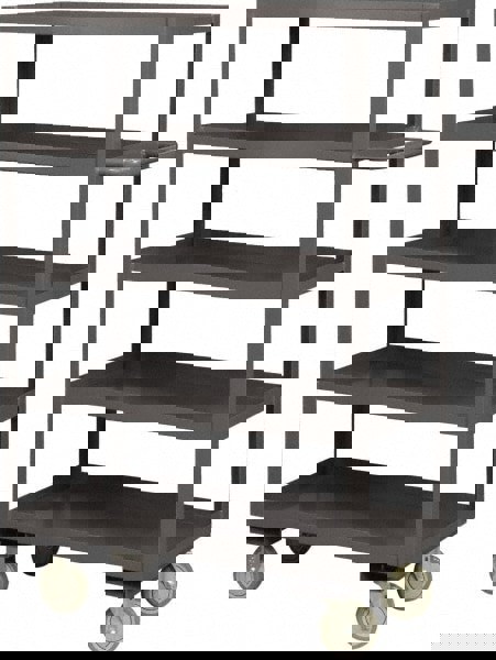 Service Utility Cart: Steel, Gray