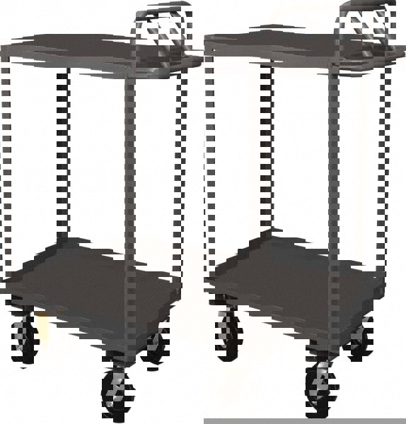 Service Utility Cart: Steel, Gray