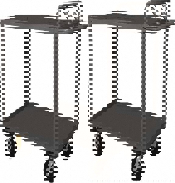 Service Utility Cart: Steel, Gray