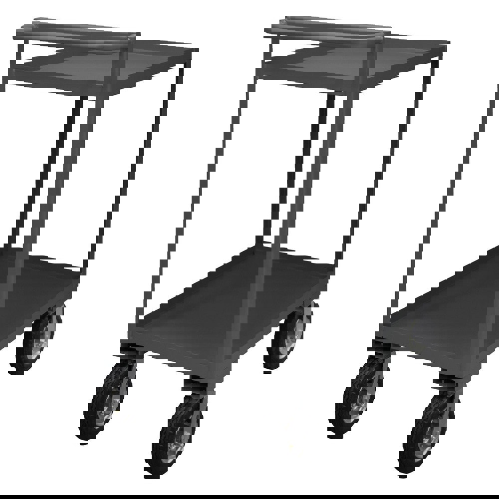 Service Utility Cart: Steel, Gray