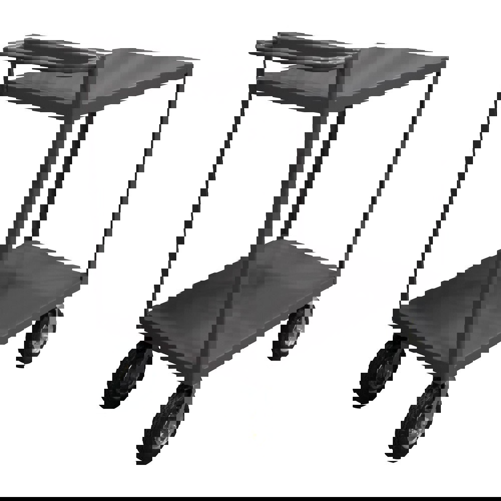 Service Utility Cart: Steel, Gray