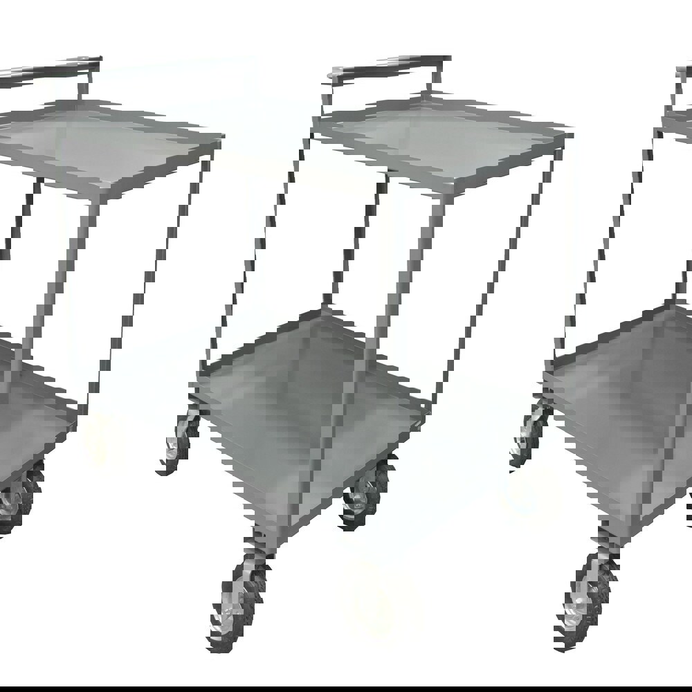 Service Utility Cart: Steel, Gray