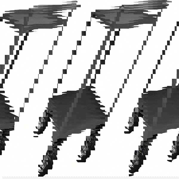 Service Utility Cart: Steel, Gray