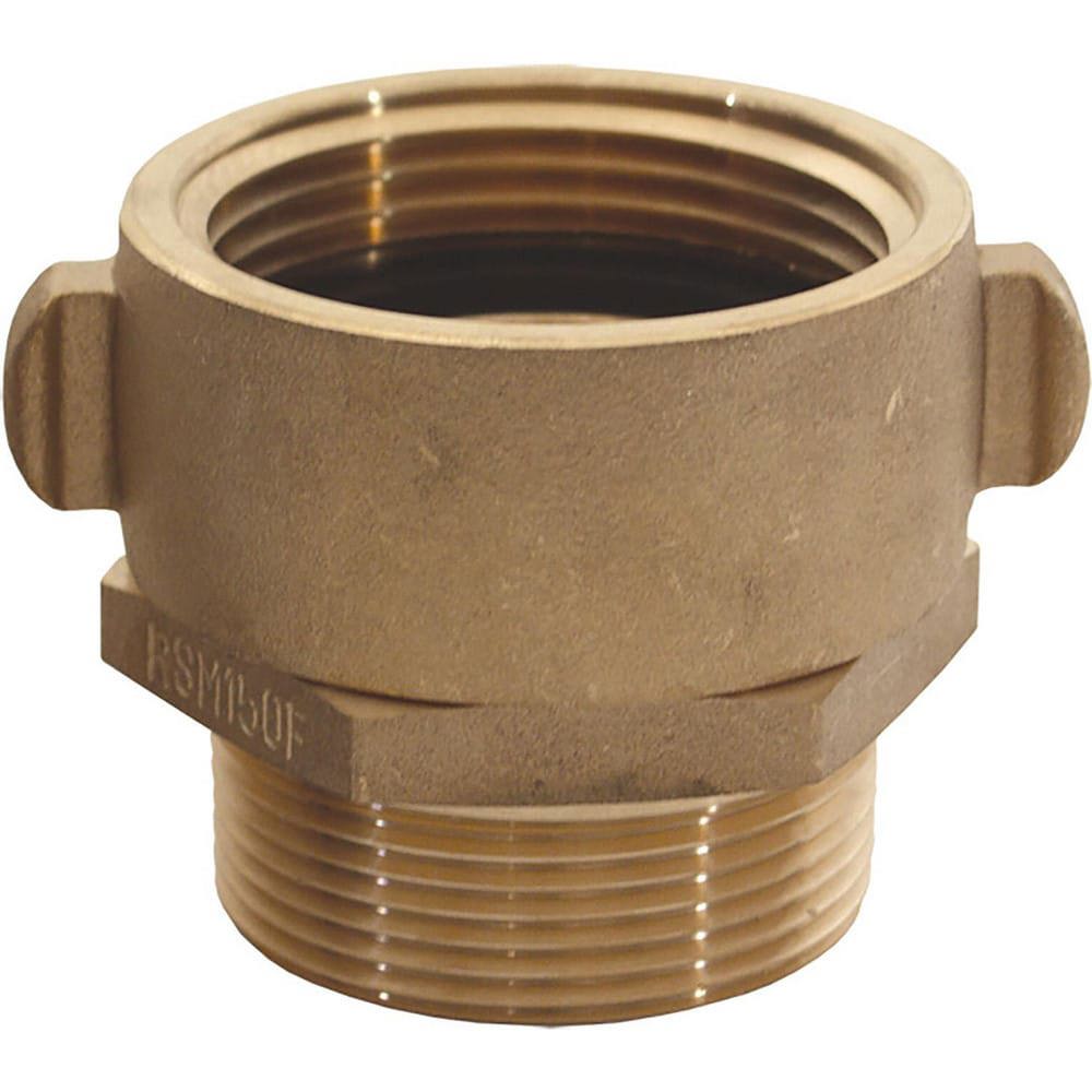 Brass & Chrome Pipe Fittings; Fitting Type: Male Swivel Adapter ; Fitting Size: 2-1/2 x 2 ; End Connections: MNST x MNPT ; Connection Type: Threaded ; Pressure Rating (psi): 175 ; Fitting Shape: Straight