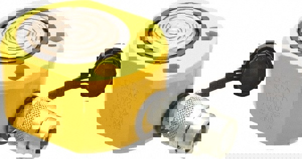 Portable Hydraulic Cylinder: Single Acting, 3.25 cu in Oil Capacity