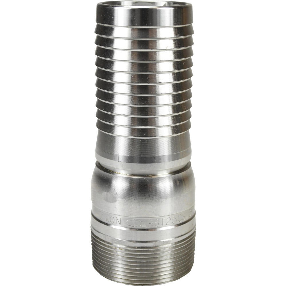 Suction & Discharge Hose Couplings; Type: King Crimp Style Combination Nipple ; Coupling Type: Crimp Stem x MNPT ; Coupling Descriptor: King Crimp Stem x Hose ; Material: Stainless Steel ; Coupler Size (Fractional Inch): 1-1/2 ; Thread Size: 1-1/2