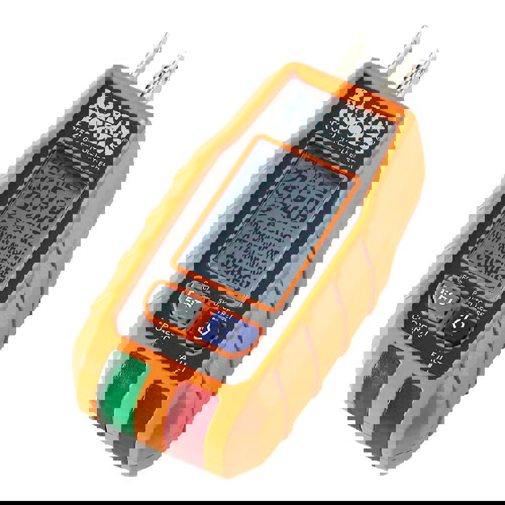 Circuit Continuity & Voltage Testers; Tester Type: Receptacle Tester ; Minimum Voltage: 0 ; Maximum Voltage: 132V AC ; Display Type: LCD; LED ; Audible Alert: No ; Batteries Included: Yes