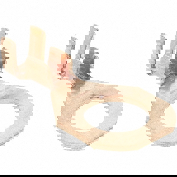 D Shaped Ring Terminal: Non-Insulated, 12 to 10 AWG