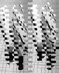 Plastic Rod: Polytetrafluroethylene, 6' Long, 1-1/8