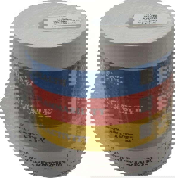 Health, Flammability, Reactivity, Personal Protection Shipping Label