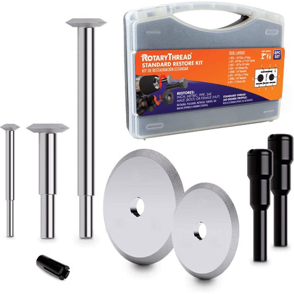 Thread Repair Kits; Kit Type: Thread Repair Kit ; Insert Thread Size (Inch): 7/16; 5/8; 1-3/4; 2-1/8 ; Includes Drill: No ; Includes Tap: No ; Includes Installation Tool: No ; Includes Tang Removal Tool: No