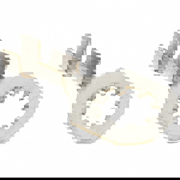 D Shaped Ring Terminal: Non-Insulated, 16 to 14 AWG