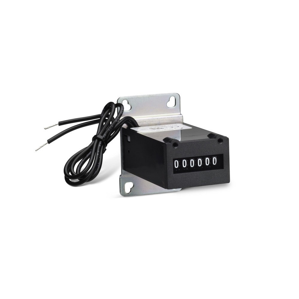 Counters & Totalizers; Counter Type: Totalizer ; Display Type: Mechanical ; Mount Type: V-Base ; Reset Type: Without Reset ; Maximum Count: 999999 ; Scaler: No