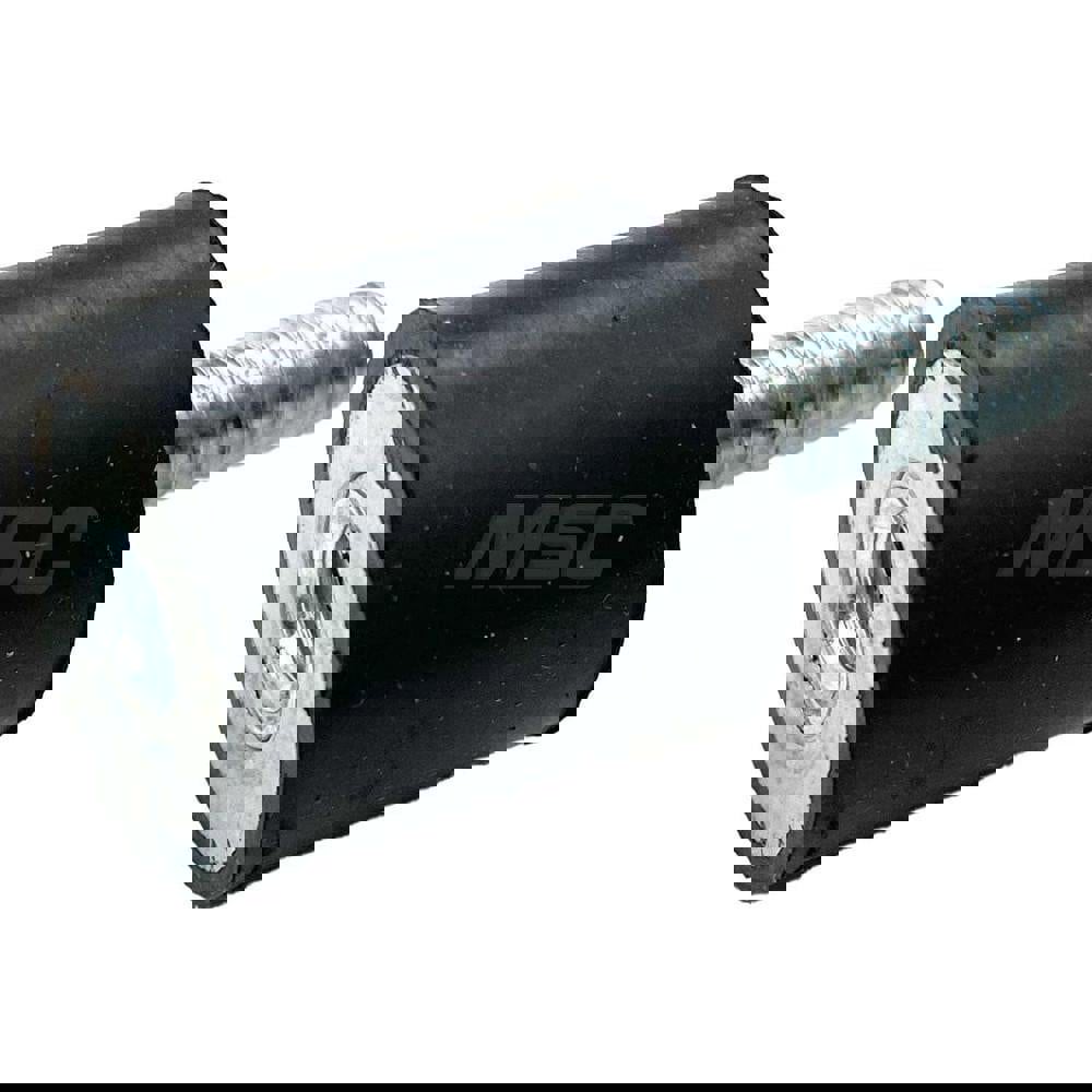 Vibration Isolators; Isolator Type: Plate/Stud; Maximum Load Capacity: 80.00; Insert Material: Zinc-Plated Steel; Isolator Material: Natural Rubber; Thread Size: 6 mm; Overall Width: 20; Overall Diameter: 20 mm; Overall Height: 20 mm; Thread Length: 18.00