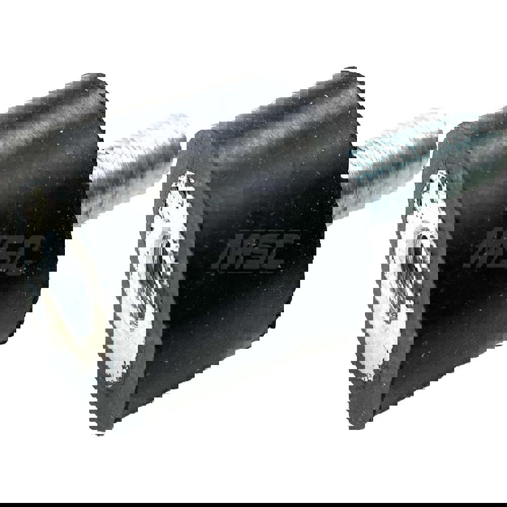 Vibration Isolators; Isolator Type: Plate/Stud; Maximum Load Capacity: 100.00; Insert Material: Zinc-Plated Steel; Isolator Material: Natural Rubber; Thread Size: 8 mm; Overall Width: 25; Overall Diameter: 25 mm; Overall Height: 20 mm; Thread Length: 23.0