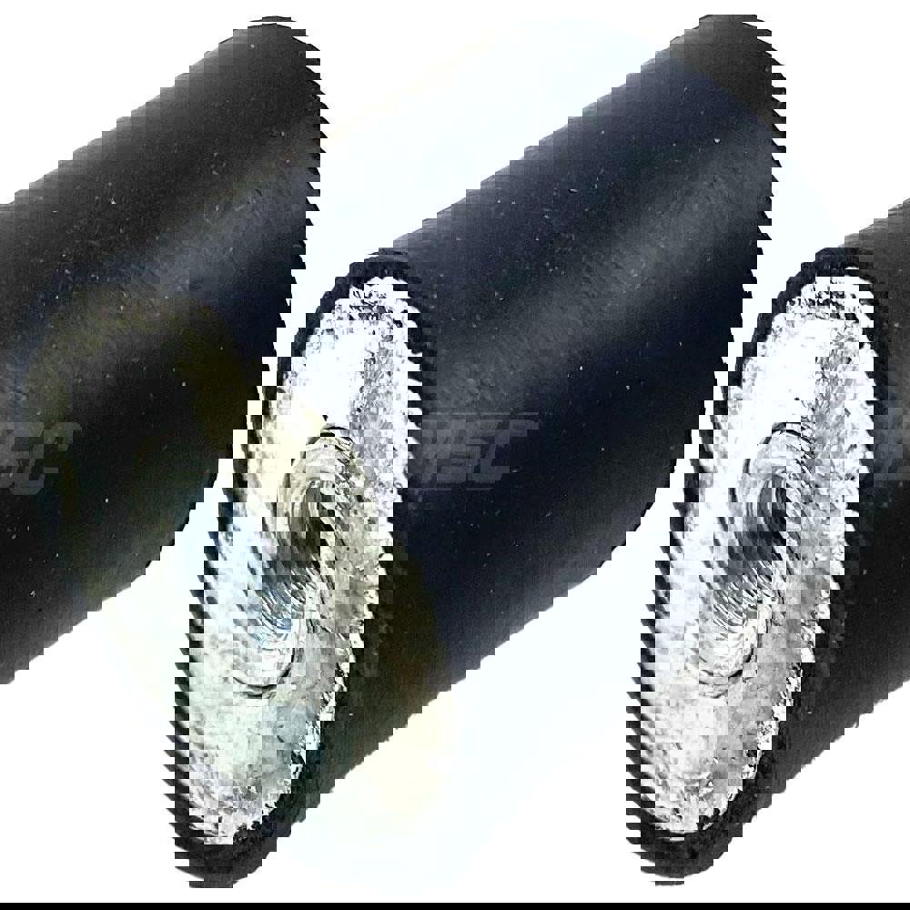 Vibration Isolators; Isolator Type: Plate/Plate; Maximum Load Capacity: 140.00; Insert Material: Zinc-Plated Steel; Isolator Material: Natural Rubber; Thread Size: 8 mm; Overall Width: 30; Overall Diameter: 30 mm; Overall Height: 25 mm; Thread Length: 0.0