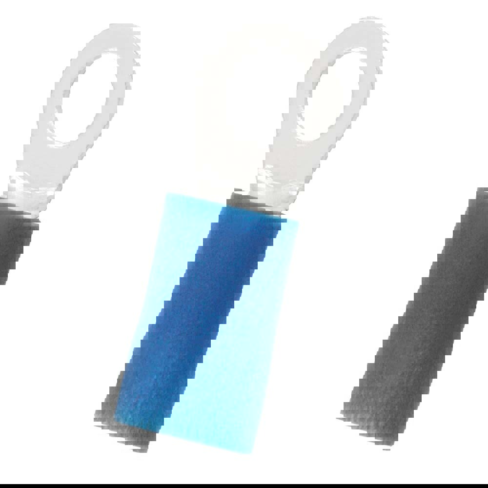 Circular Ring Terminal: Partially Insulated, 16 to 14 AWG, Crimp Connection