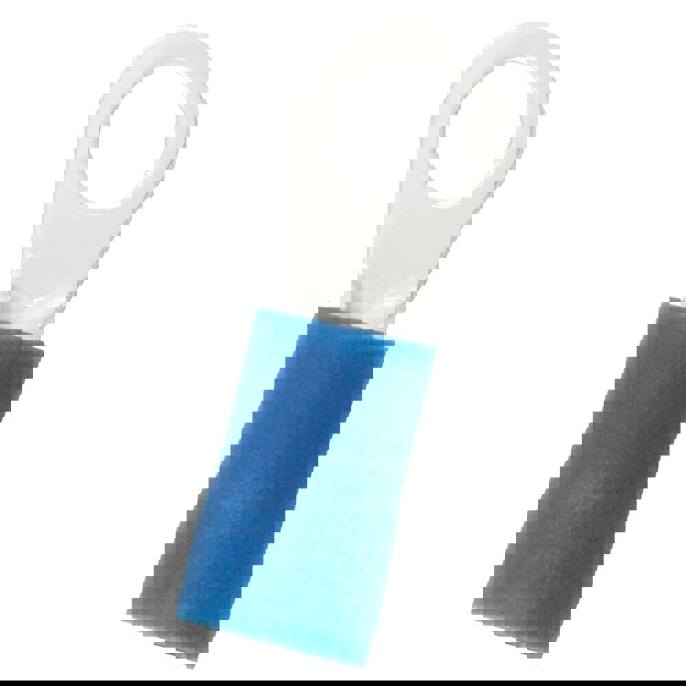 Circular Ring Terminal: Partially Insulated, 16 to 14 AWG, Crimp Connection