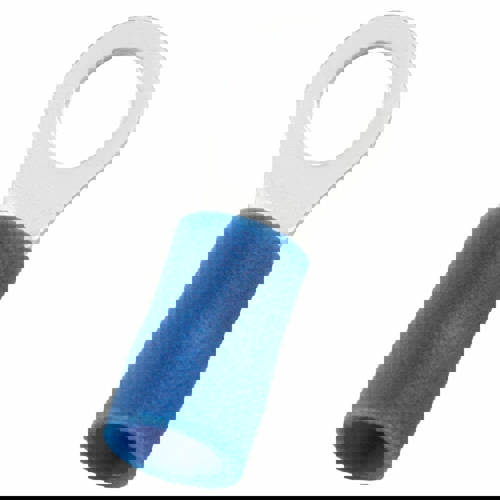 Circular Ring Terminal: Partially Insulated, 16 to 14 AWG, Crimp Connection