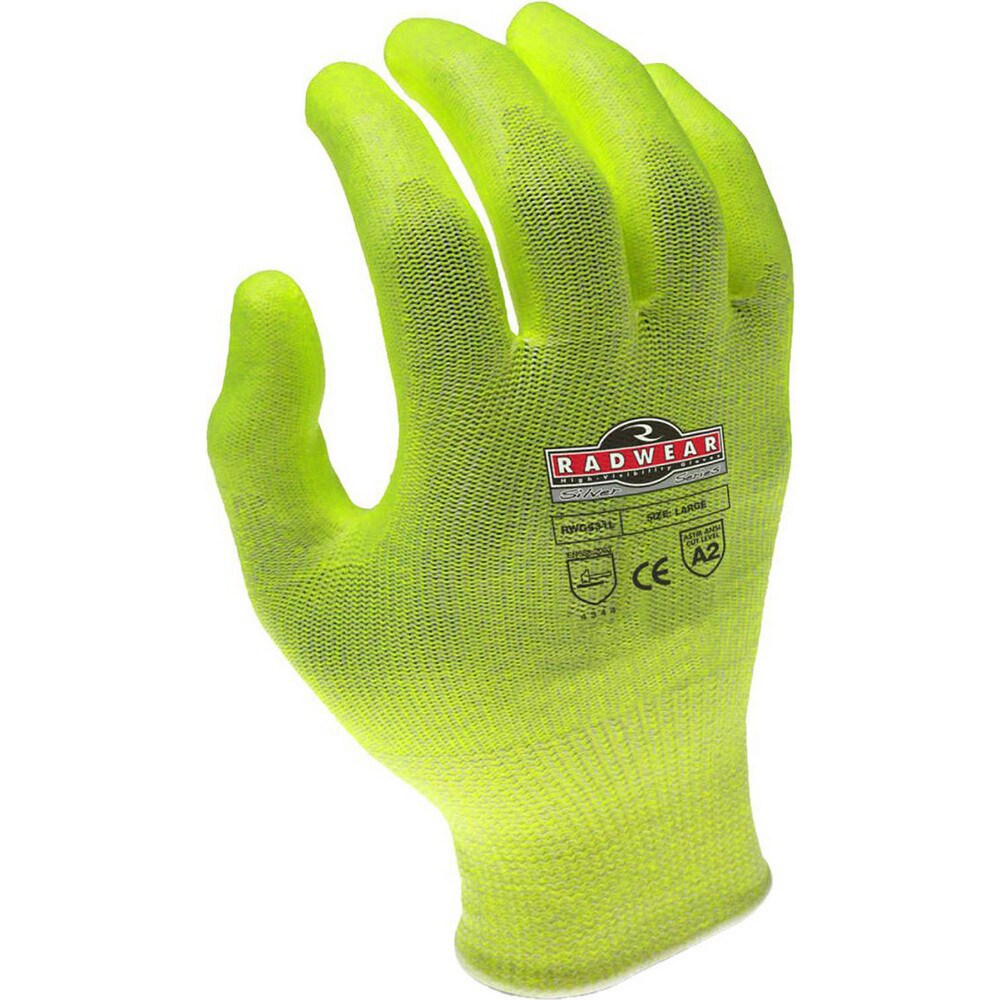Cut, Puncture & Abrasion-Resistant Glove: RADIANS RWG531, Size X-Large, ANSI Cut A2, ANSI Puncture 4, PUD, HPPE