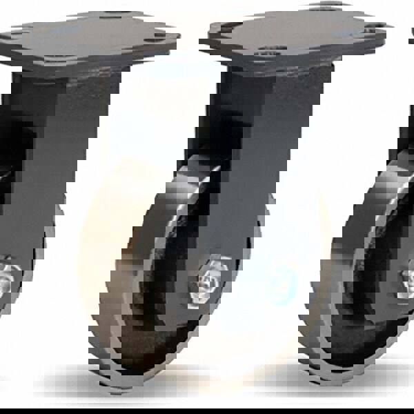 Rigid Top Plate Caster: Forged Steel, 4