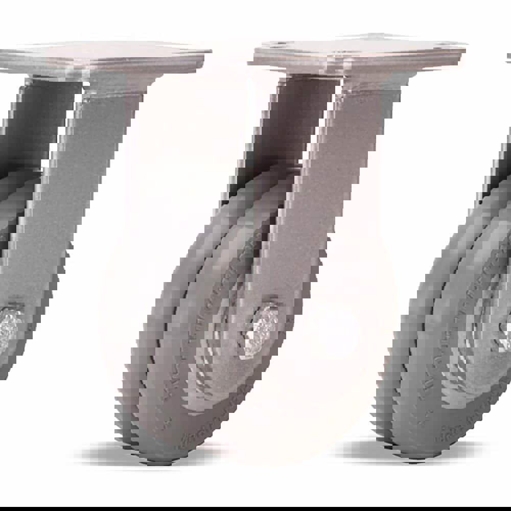 Rigid Top Plate Caster: Polyurethane on Aluminum, 4