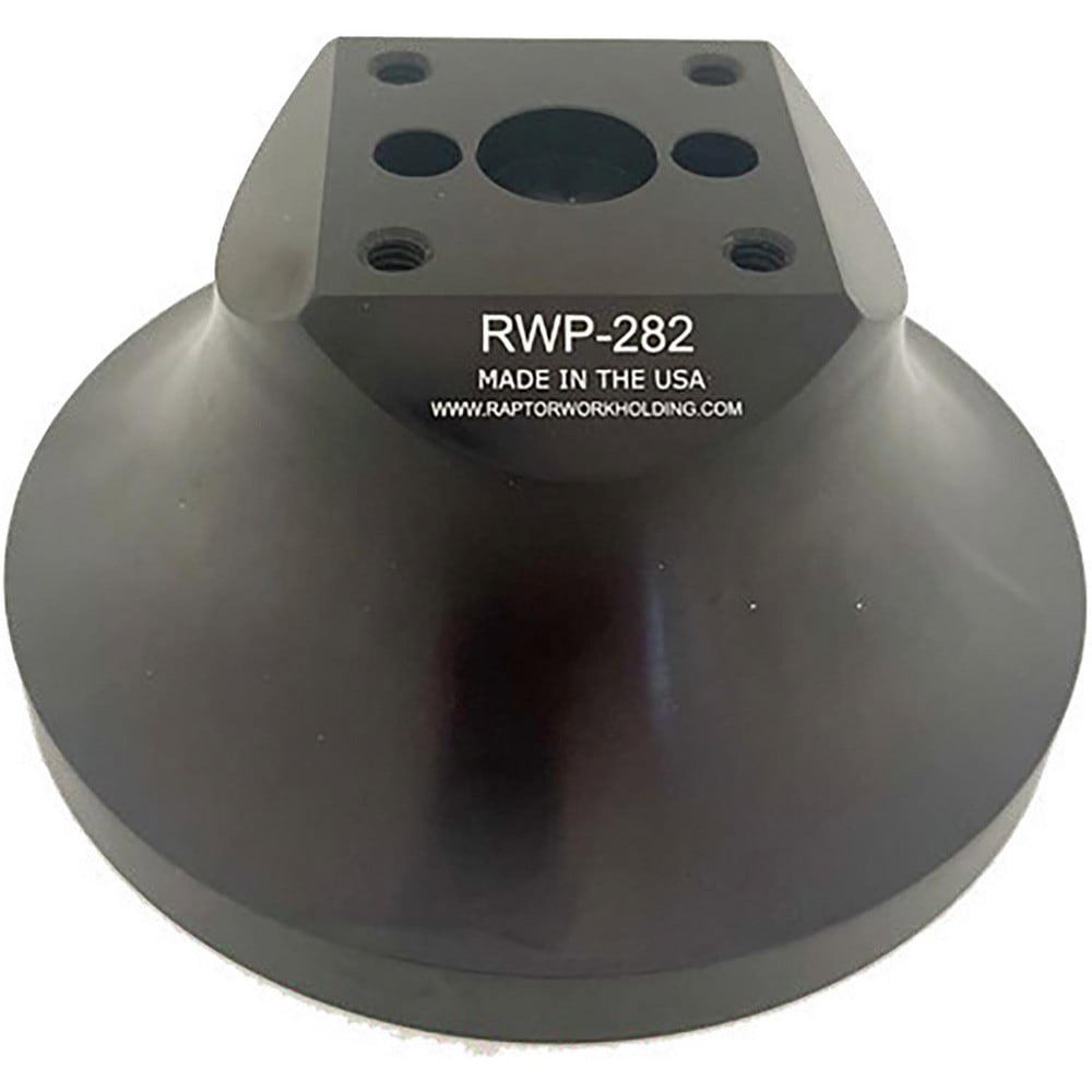 Vise Accessories; Accessory Type: Zero-Point Riser ; Product Compatibility: Raptor Fixtures ; Material: Aluminum ; Product Width/Diameter (Decimal Inch): 5.2500 ; Product Height (Inch): 2.5000 ; Includes: One Raptor Riser