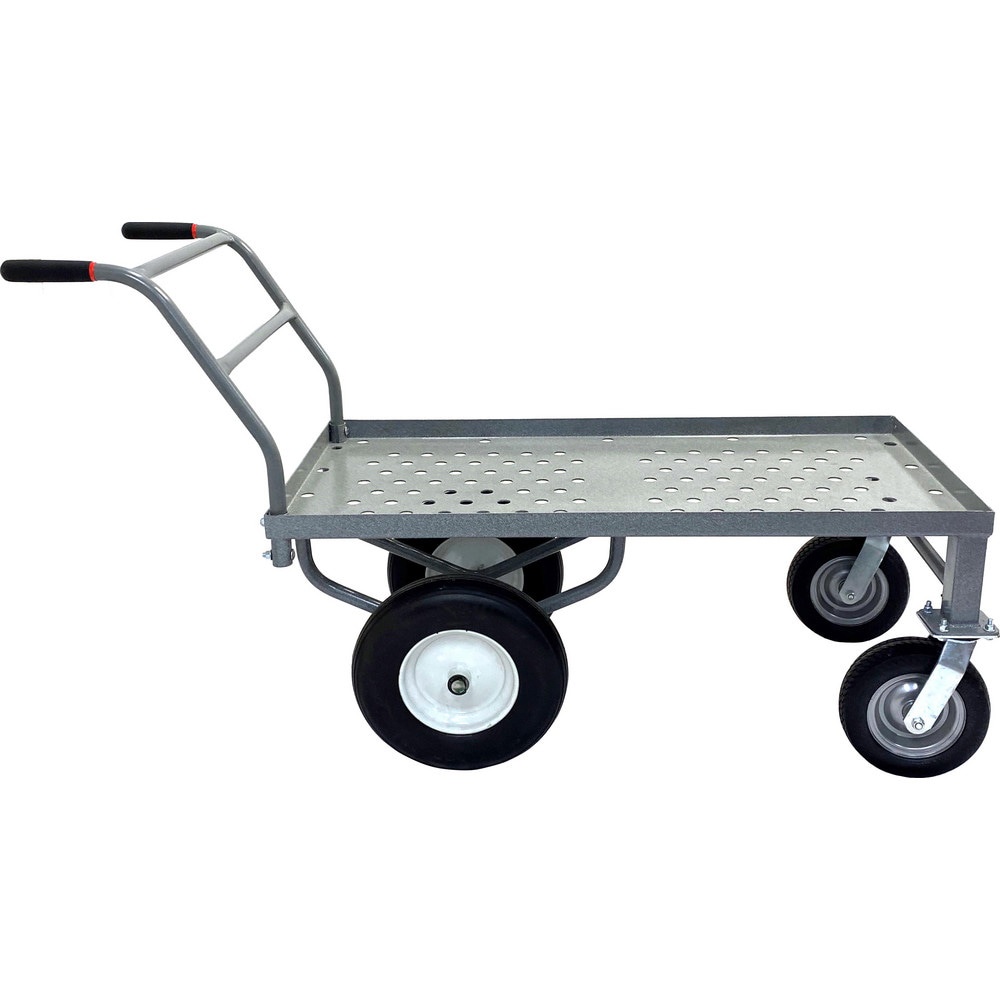 Bar, Panel & Platform Trucks; Truck Type: Garden Cart ; Load Capacity: 250 lb ; Platform Profile: Lipped ; Platform Style: Perforated ; Height (Inch): 38-1/2 ; Deck Surface: Smooth
