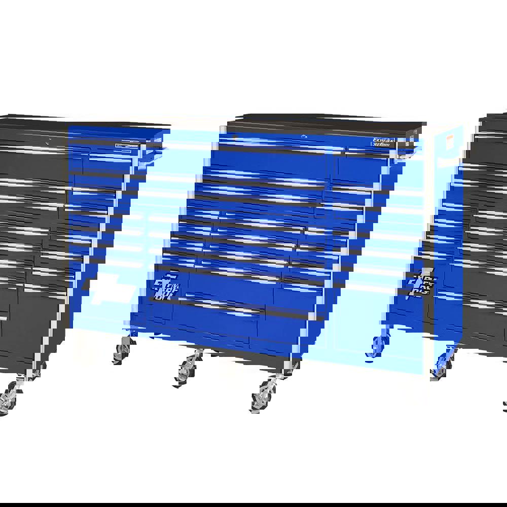 Aluminum & Steel Tool Roller Cabinet: 19 Drawers